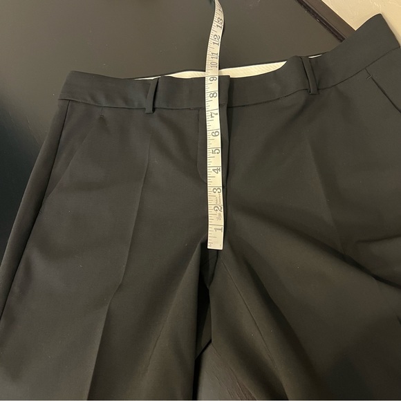 Theory Emery women’s Black Wide Leg Pants wool blend size 10 career pants - Picture 8 of 14